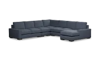 Edgewater Maguire Blue Large Right Chaise Sectional
