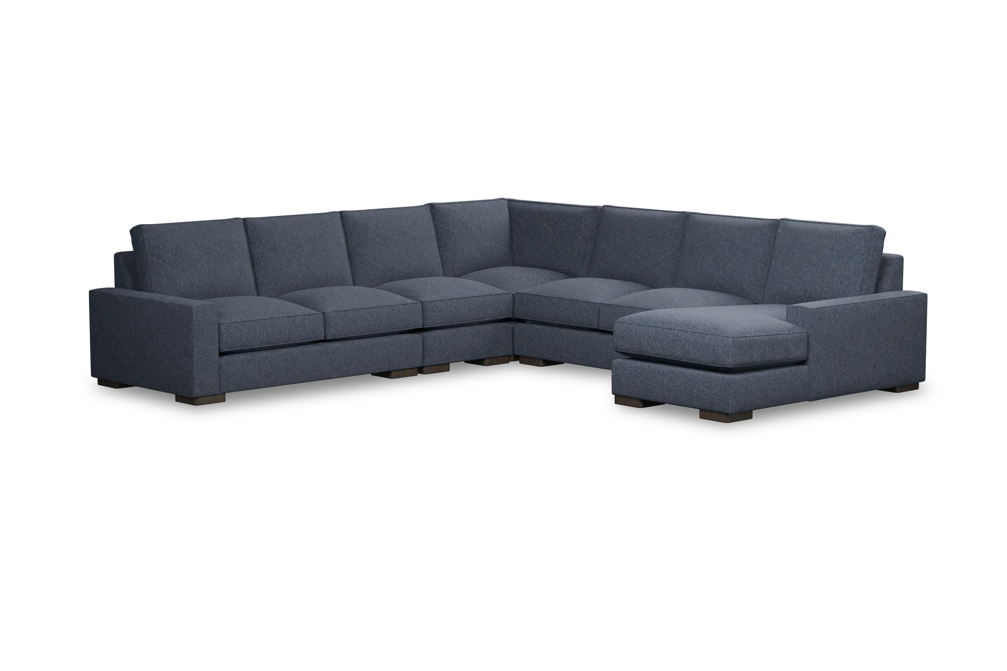 Edgewater Maguire Blue Large Right Chaise Sectional