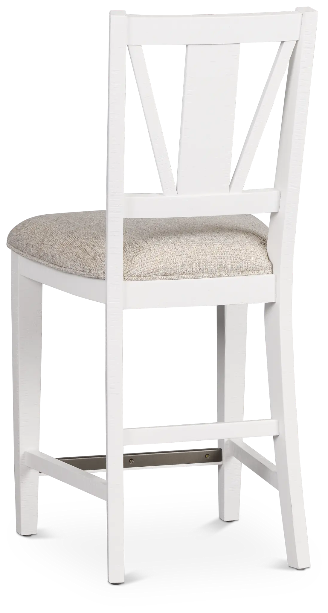 Heron Cove White 24" Upholstered Barstool Heron Cove White 24" Upholstered Barstool