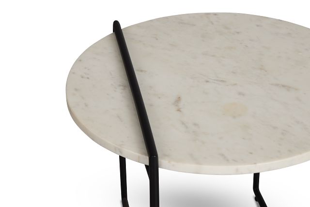 Echo White Accent Table