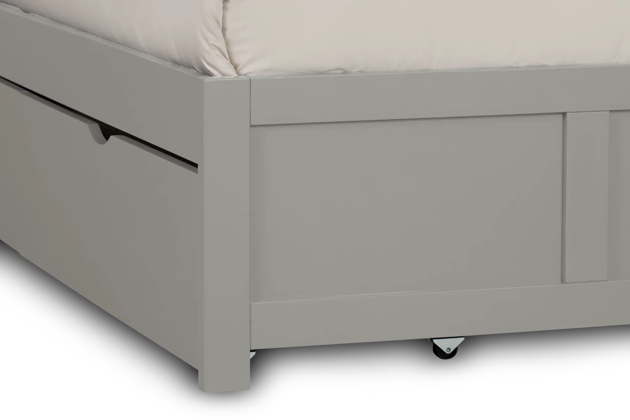 Charleston Gray Corner Bookcase Bed With 2 Storage Drawers Charleston Gray Corner Bookcase Bed With 2 Storage Drawers