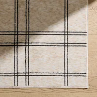 Hane White 5x8 Area Rug
