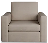 Citymod Beige Fabric Swivel Chair