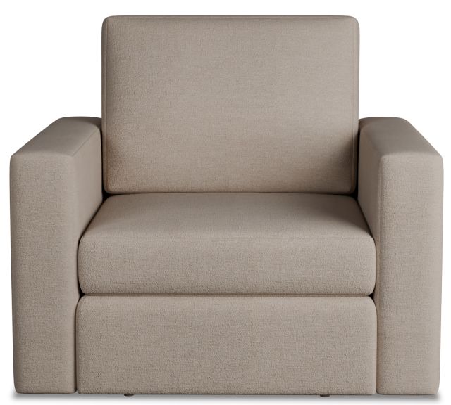 Citymod Beige Fabric Swivel Chair