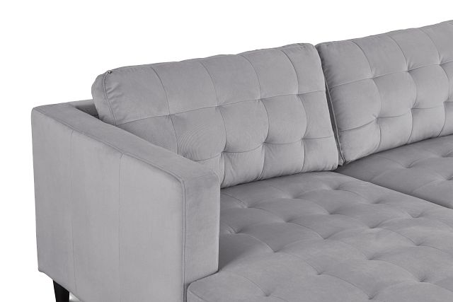 Shae Light Gray Micro Left Chaise Sectional (5)