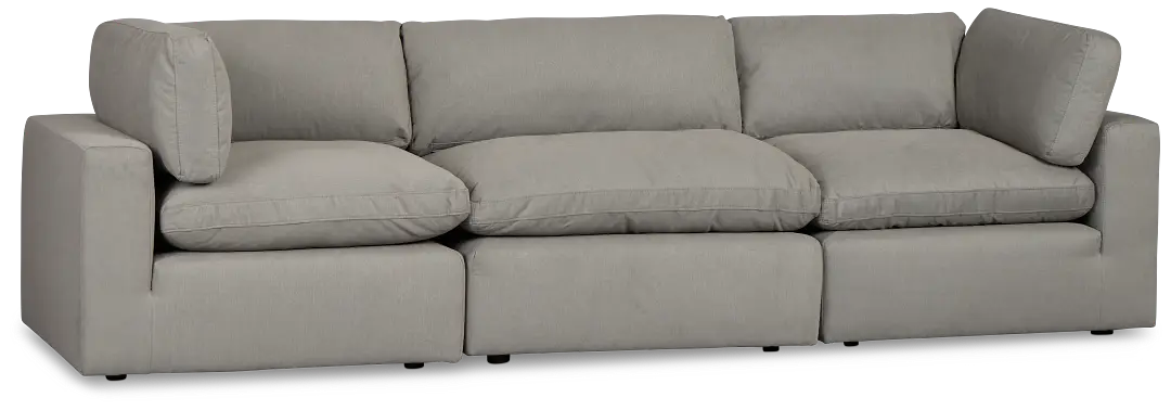 Grant Light Gray Fabric 3-piece Modular Sofa Grant Light Gray Fabric 3-piece Modular Sofa