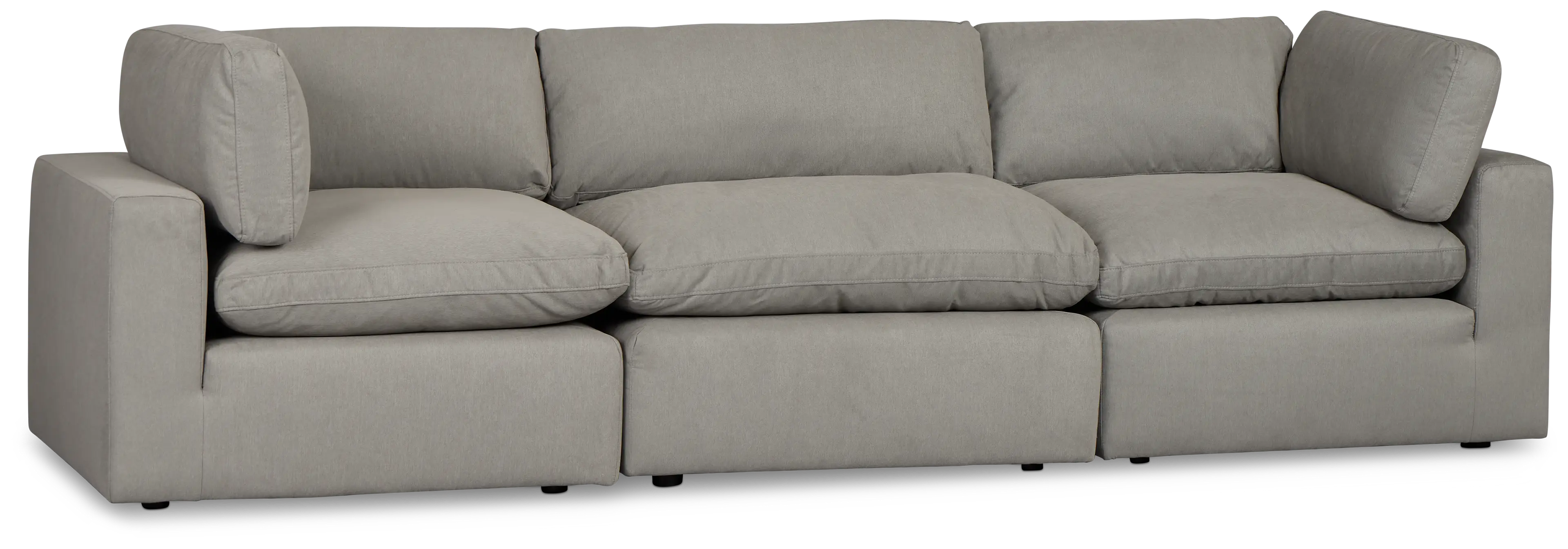 Grant Light Gray Fabric 3-piece Modular Sofa Grant Light Gray Fabric 3-piece Modular Sofa