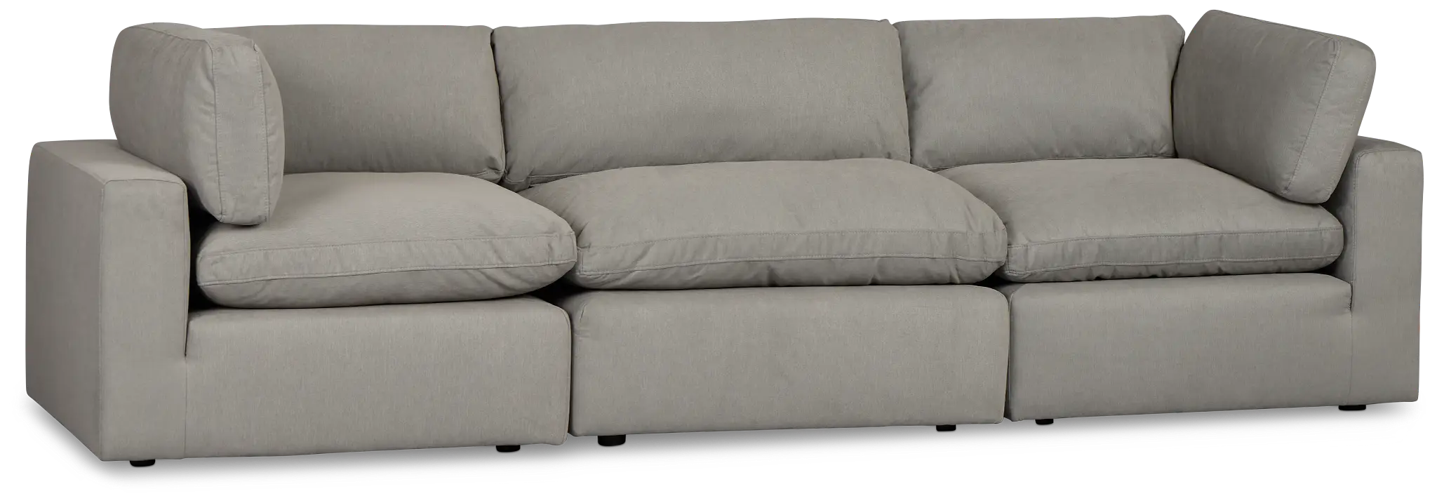 Grant Light Gray Fabric 3-piece Modular Sofa Grant Light Gray Fabric 3-piece Modular Sofa