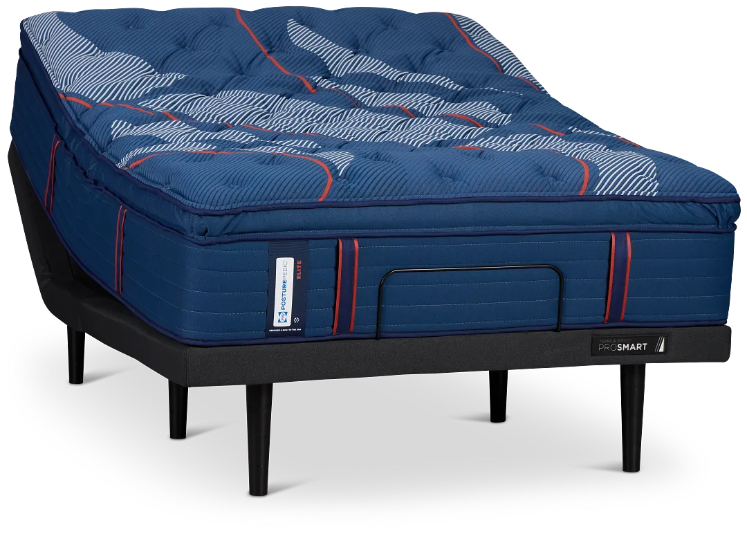 Posturepedic Elite Spring Albany 2 Soft Ergo Prosmart Adjustable Mattress Set