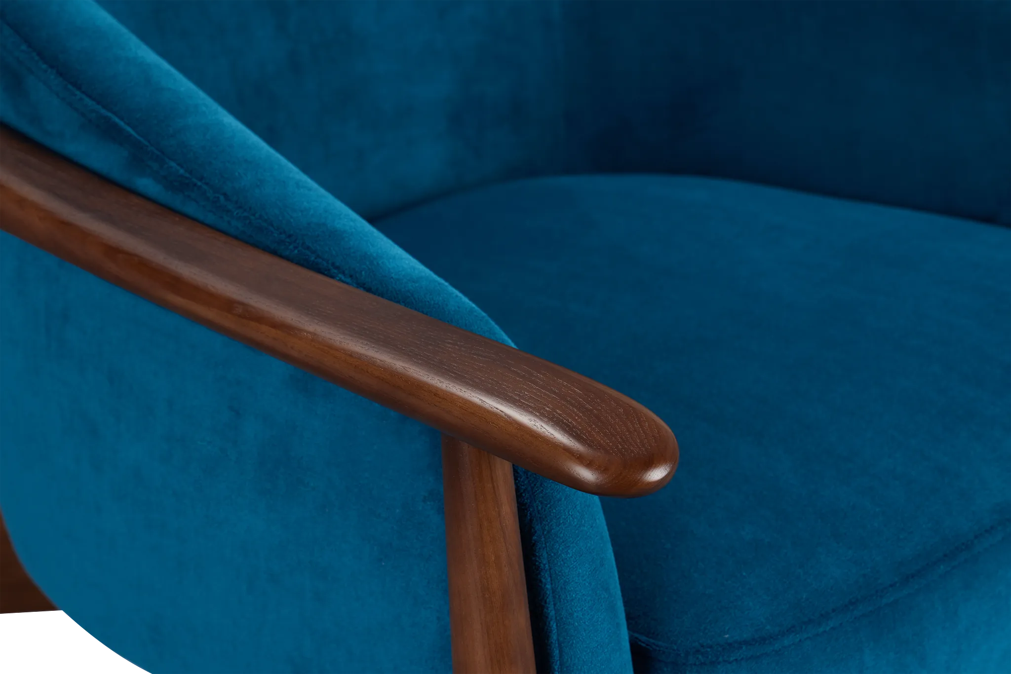 Nova Blue Velvet Accent Chair
