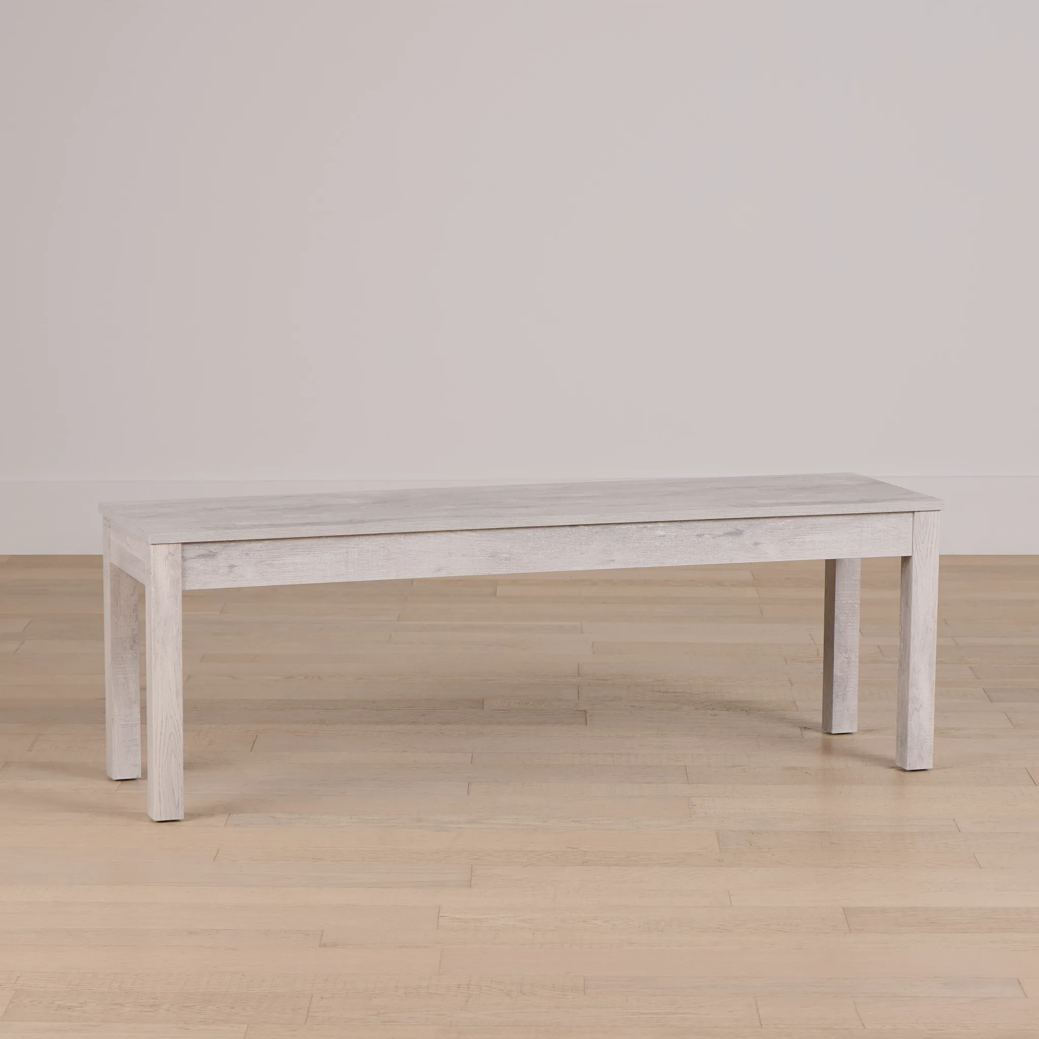 Delray White Dining Bench