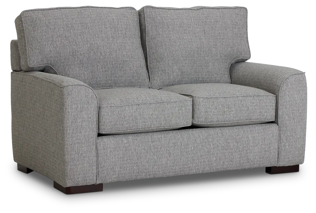 Austin Gray Fabric Loveseat