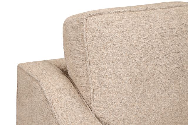 Maisie Light Brown Fabric Swivel Chair