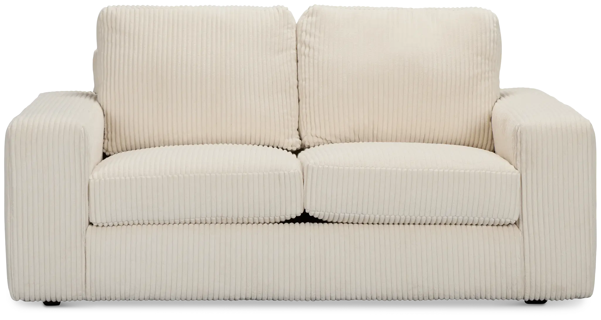 Charlie Ivory Fabric Loveseat Charlie Ivory Fabric Loveseat