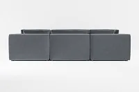 Destin Joya Gray Velvet 8-piece Modular Sectional