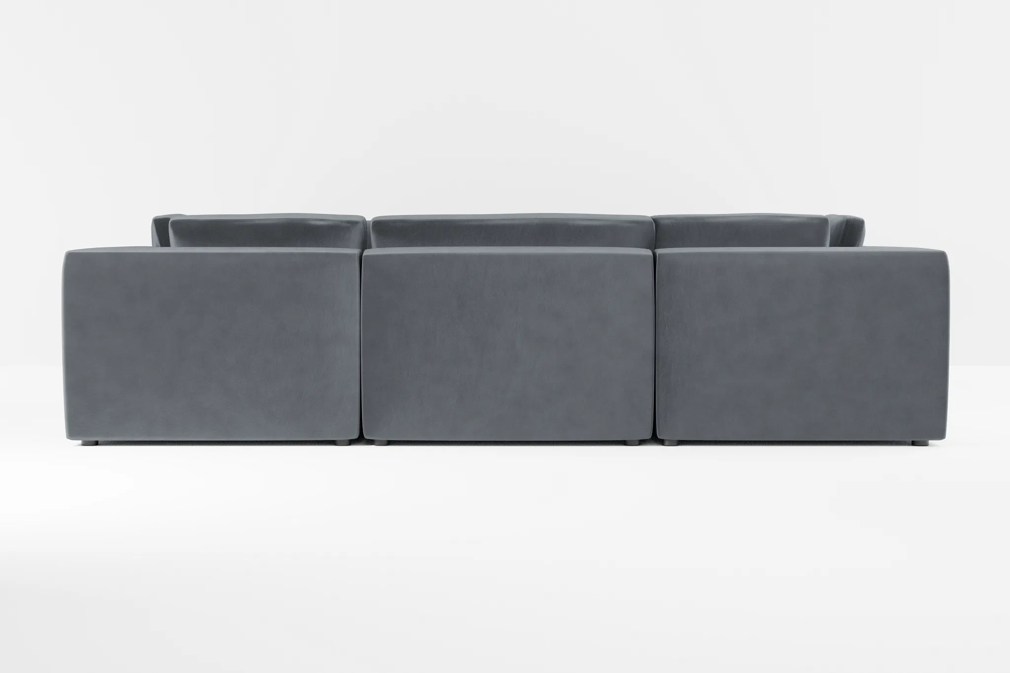 Destin Joya Gray Velvet 8-piece Modular Sectional