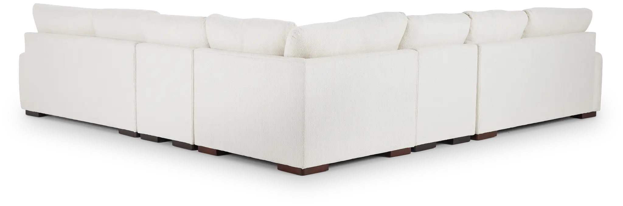 Alpha White Fabric Large Two-arm Sectional Alpha White Fabric Large Two-arm Sectional