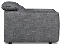 Ryland Dark Gray Fabric Power Recliner With Power Headrest