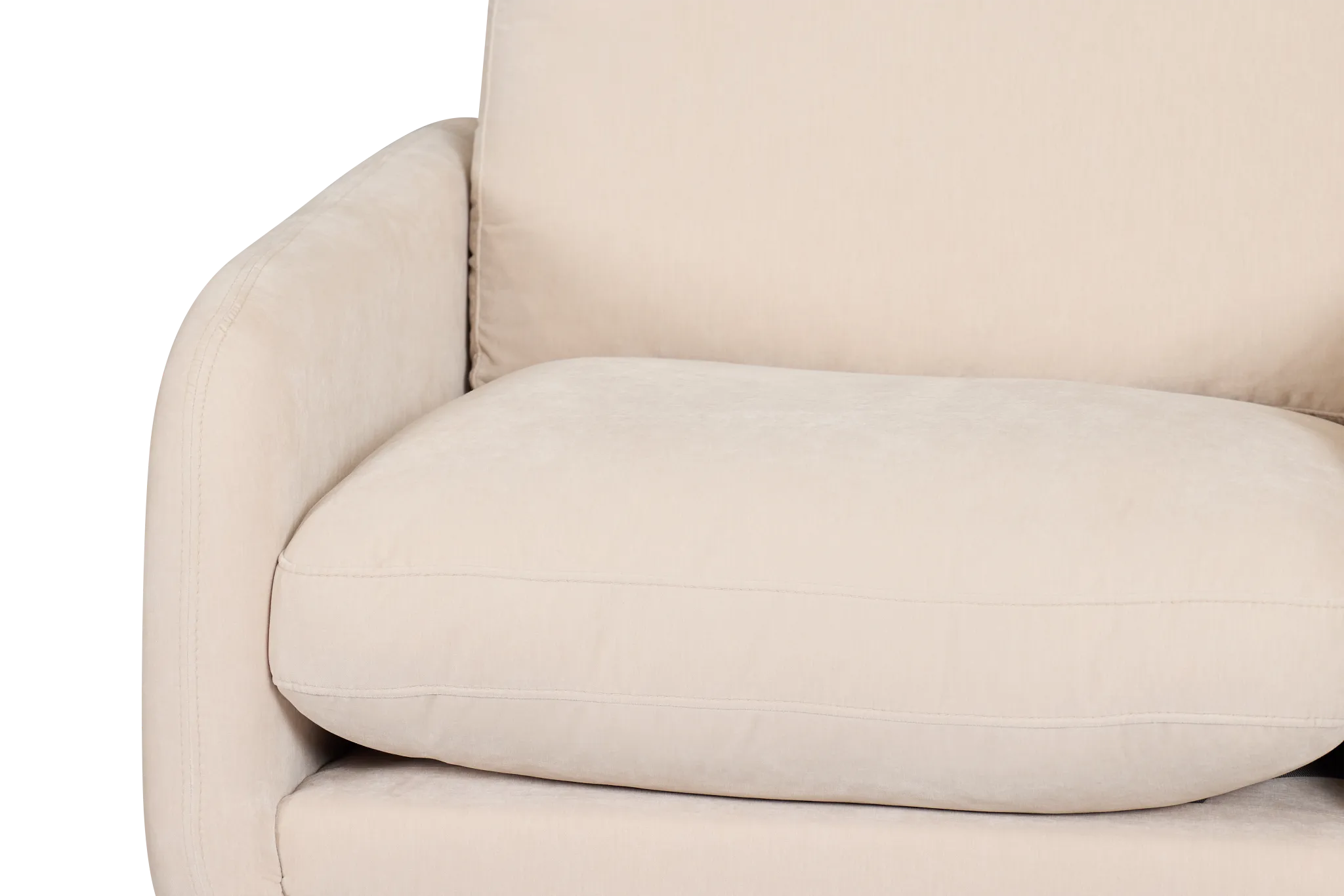 Jules Ivory Velvet Swivel Chair