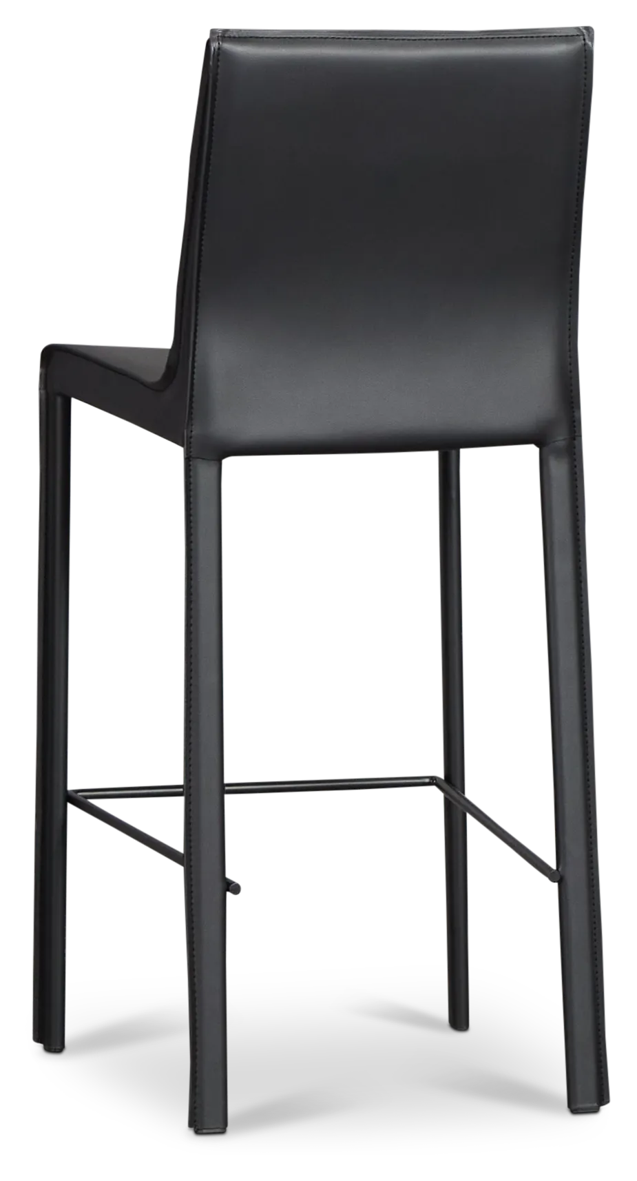 Lagos Black 27" Upholstered Barstool