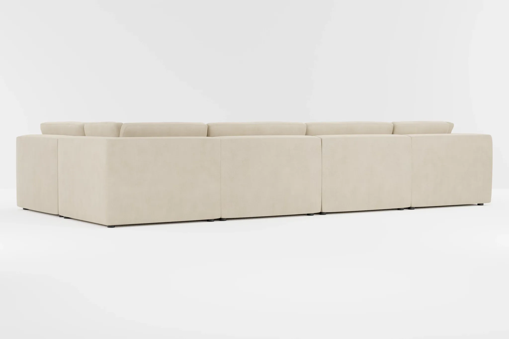 Destin Peyton Beige Fabric 8-piece Pit Sectional