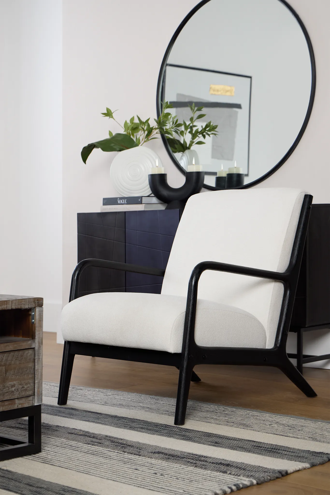 Kamora Light Beige Accent Chair