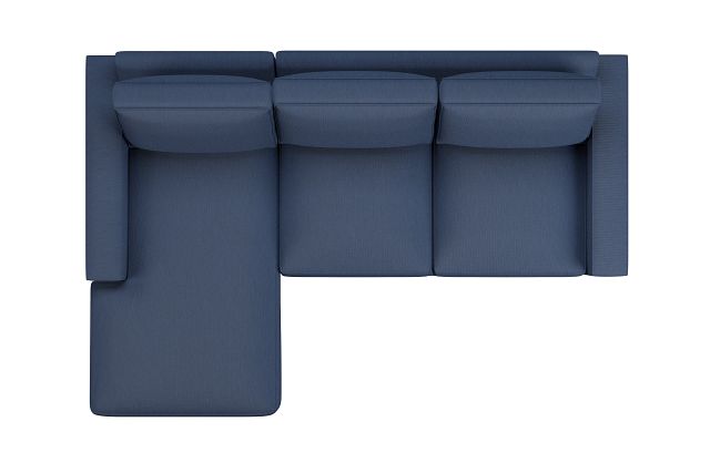 Edgewater Revenue Dark Blue Left Chaise Sectional