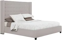 Marco Light Gray Uph Platform Bed