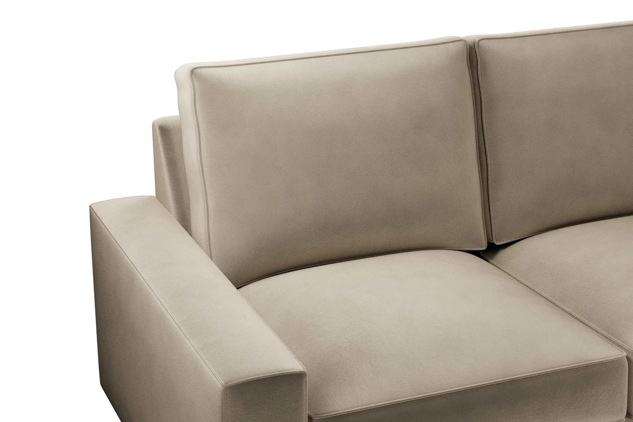 Edgewater Joya Beige Small Two-arm Sectional