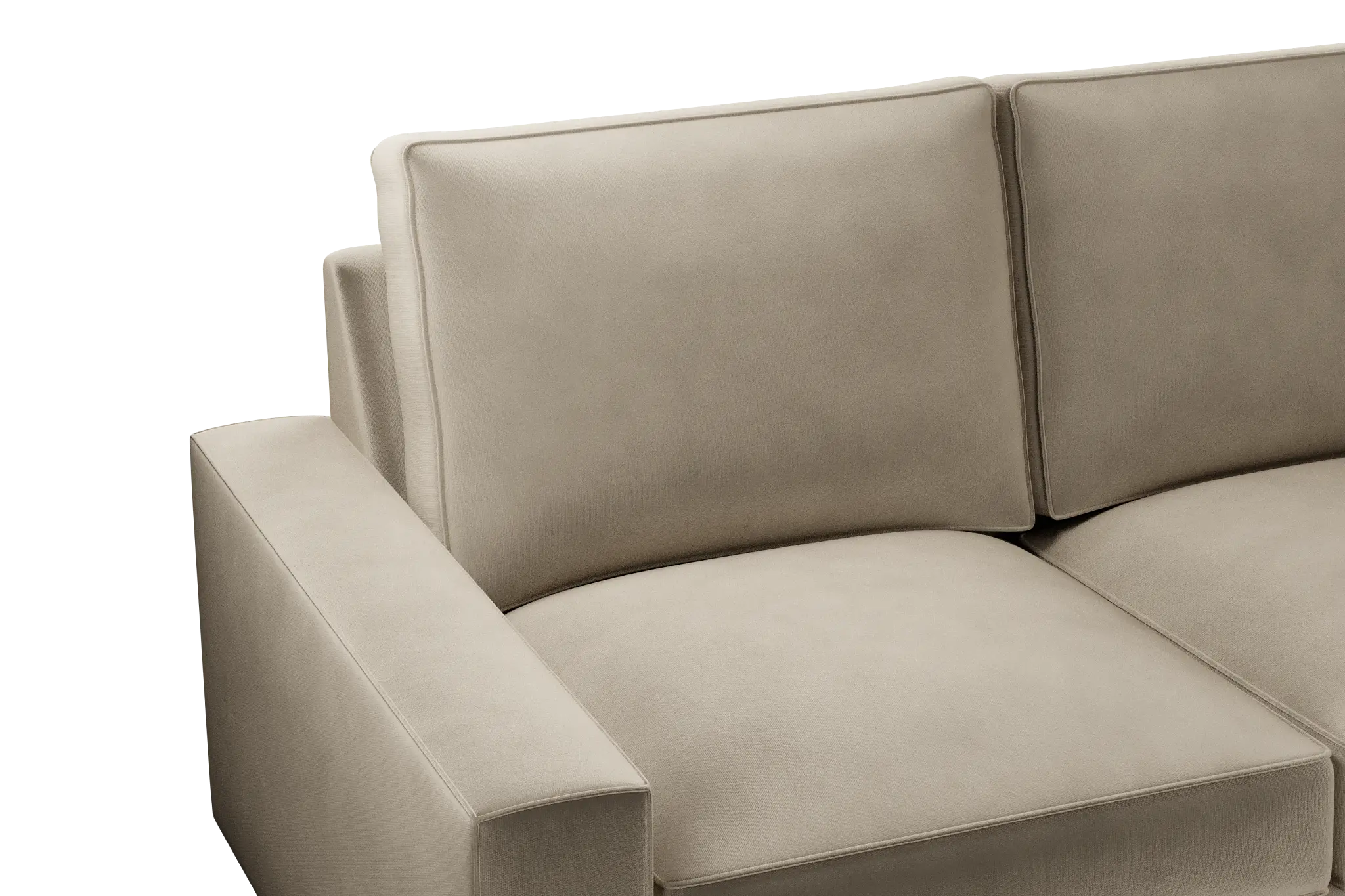 Edgewater Joya Beige Small Two-arm Sectional Edgewater Joya Beige Small Two-arm Sectional