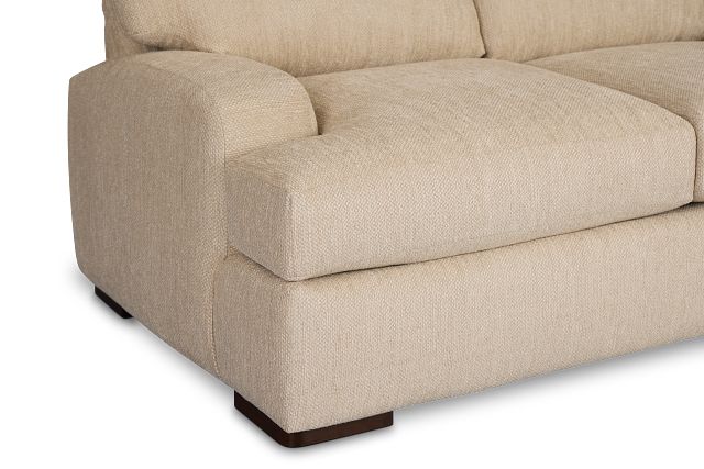 Alpha Beige Fabric Loveseat