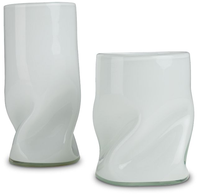 Cailin White Small Vase