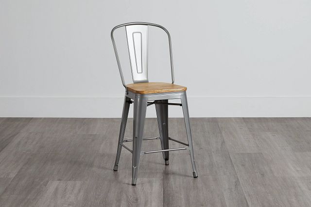 Huntley Light Tone 24" Wood Barstool