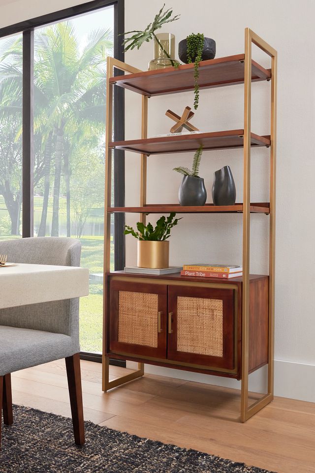 Briar Mid Tone Bookcase