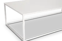 Malaga White Rect Coffee Table