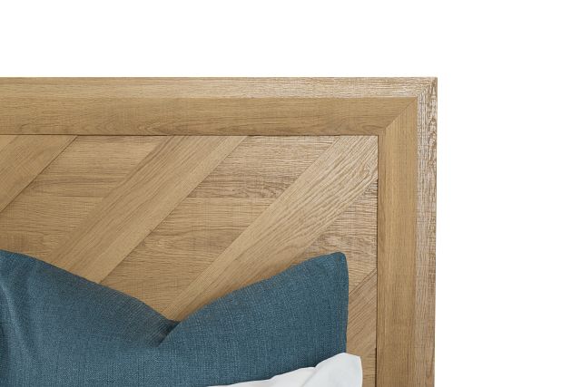 Delray Light Tone Panel Bed
