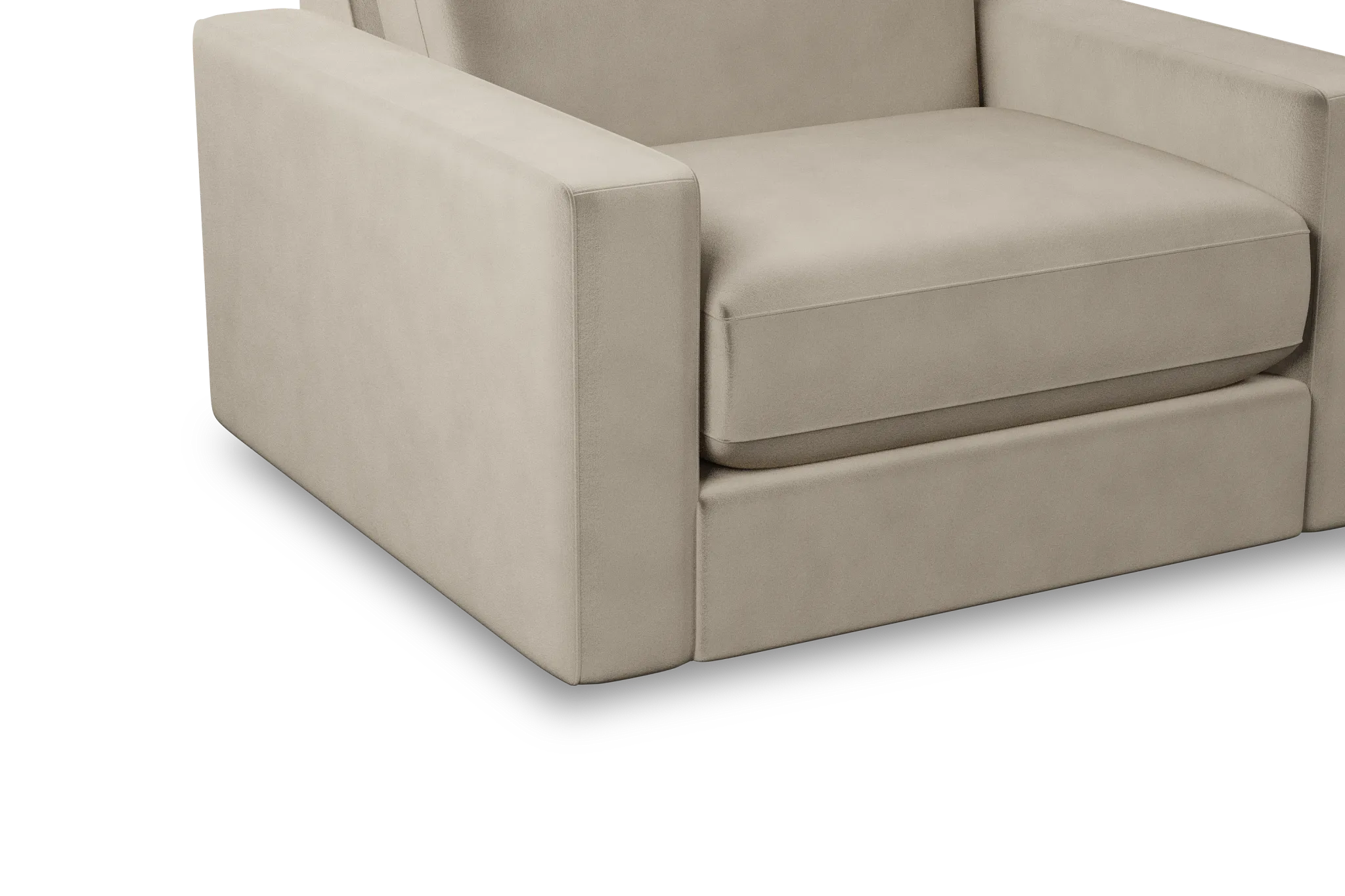 Edgewater Joya Beige Swivel Chair