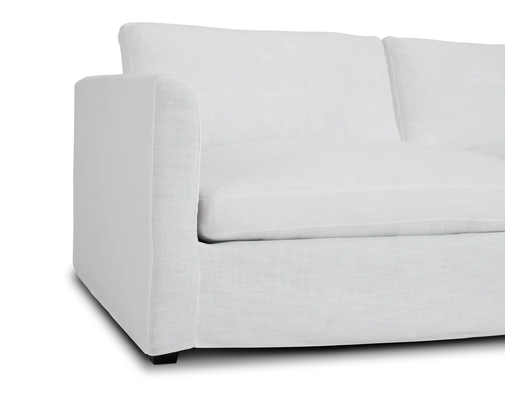 Willow 89" White Fabric Sofa Willow 89" White Fabric Sofa