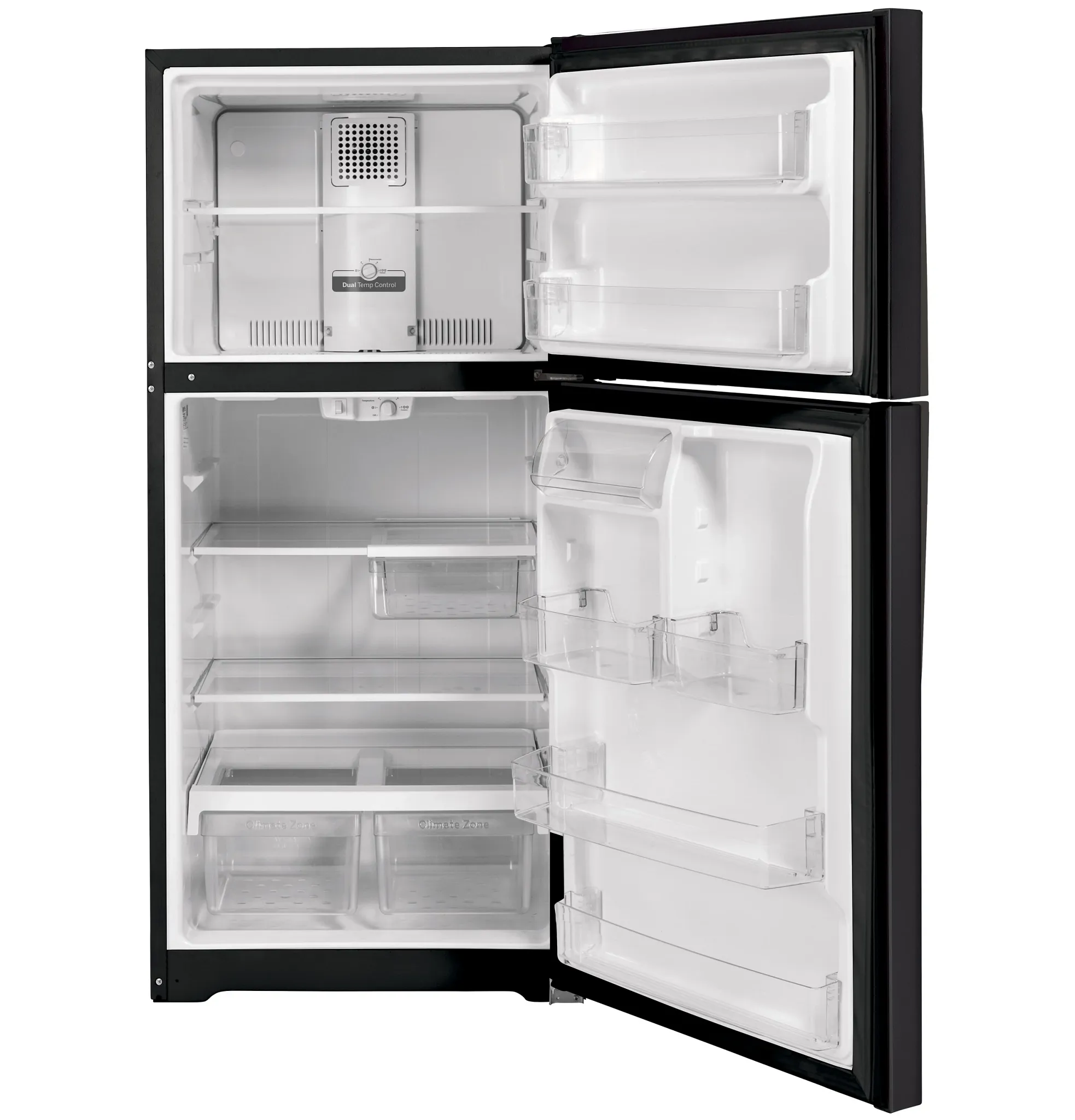 Ge Profile 22 Series Black Top Freezer Refrigerator