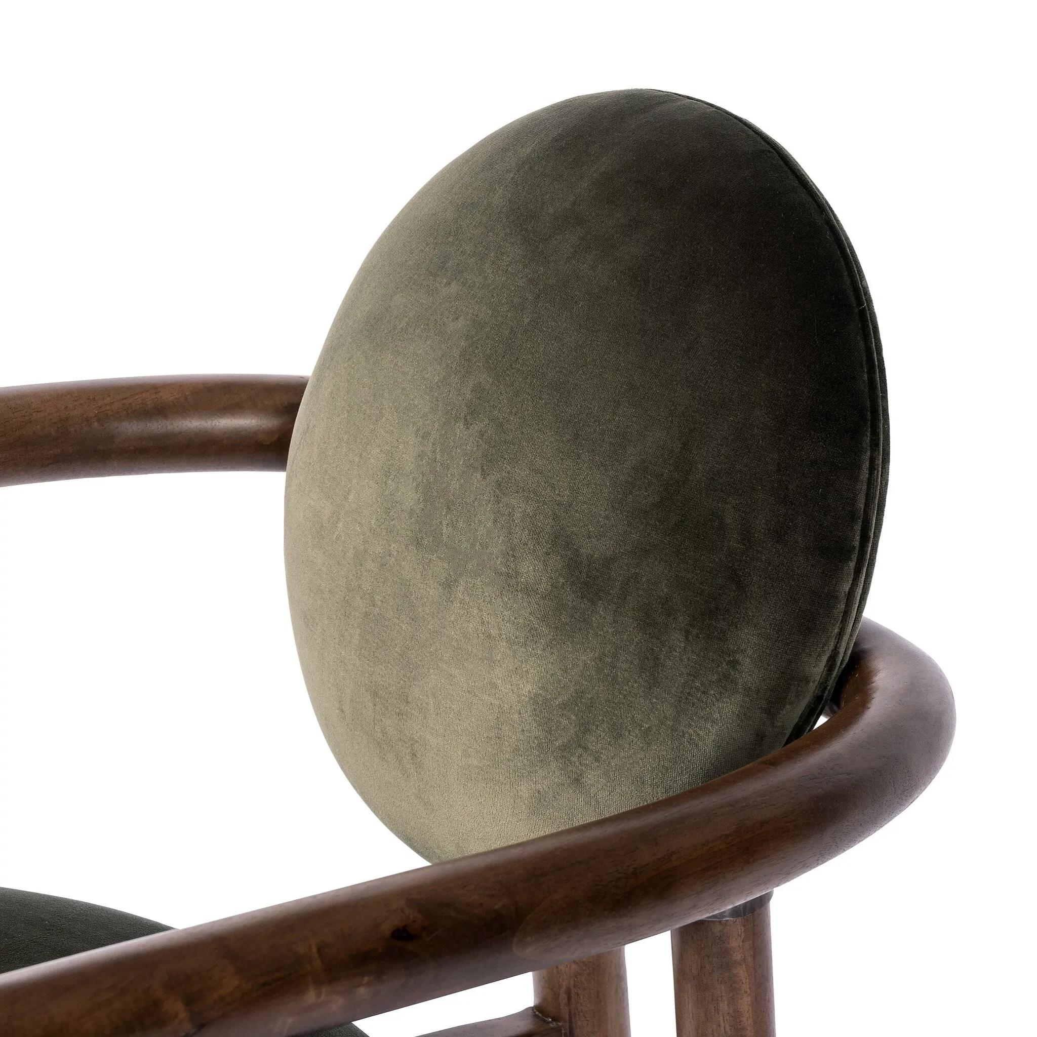 Four Hands Cari Dark Green Velvet Accent Chair