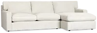 Hudson Gray Fabric Right Chaise Sectional