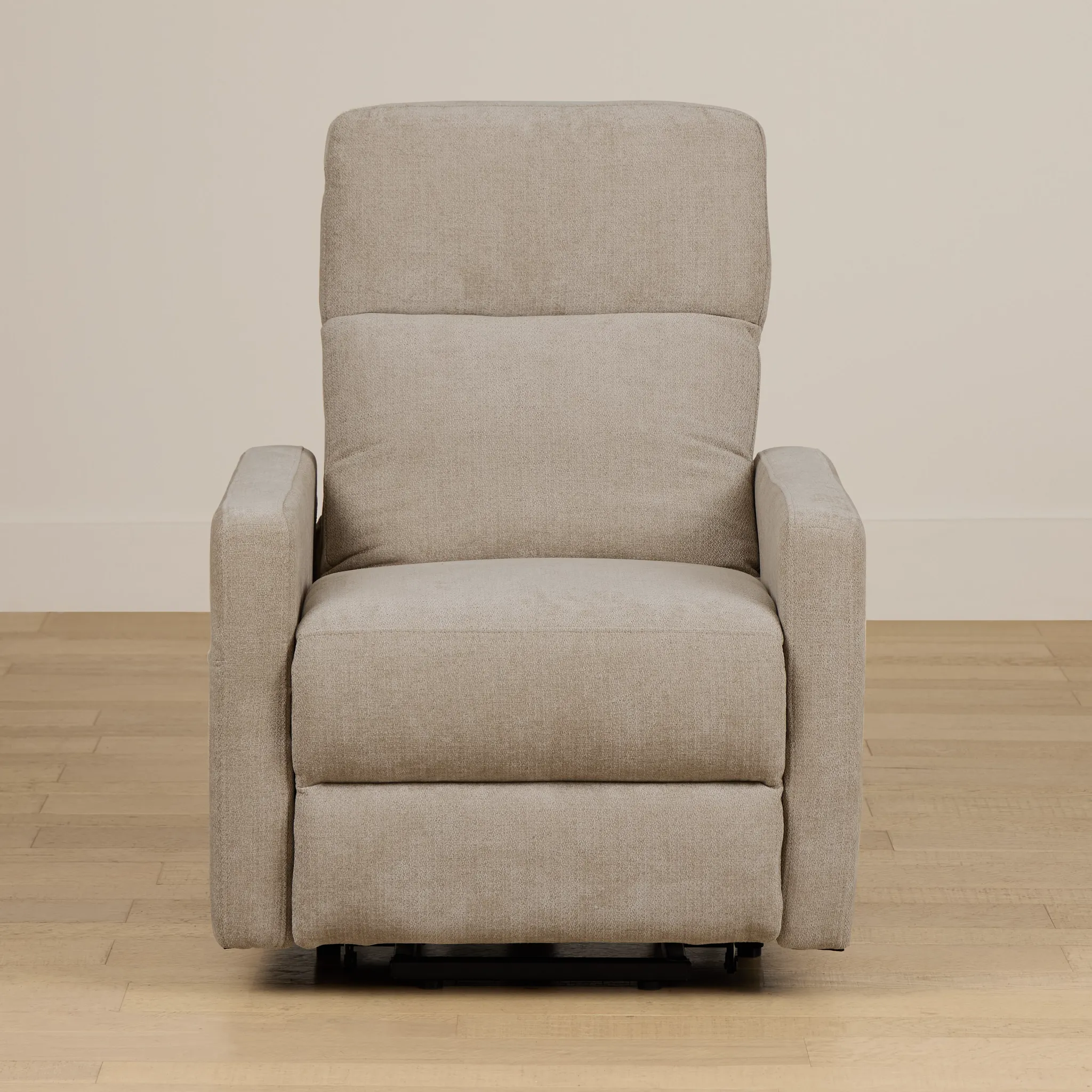 Talon Beige Fabric Power Lift Recliner