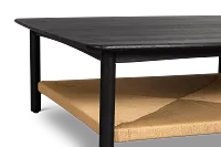 Santorini Black Square Coffee Table