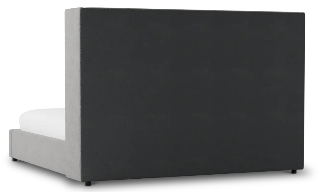 Captiva Linen Gray 60" Upholstered Shelter Bed Captiva Linen Gray 60" Upholstered Shelter Bed