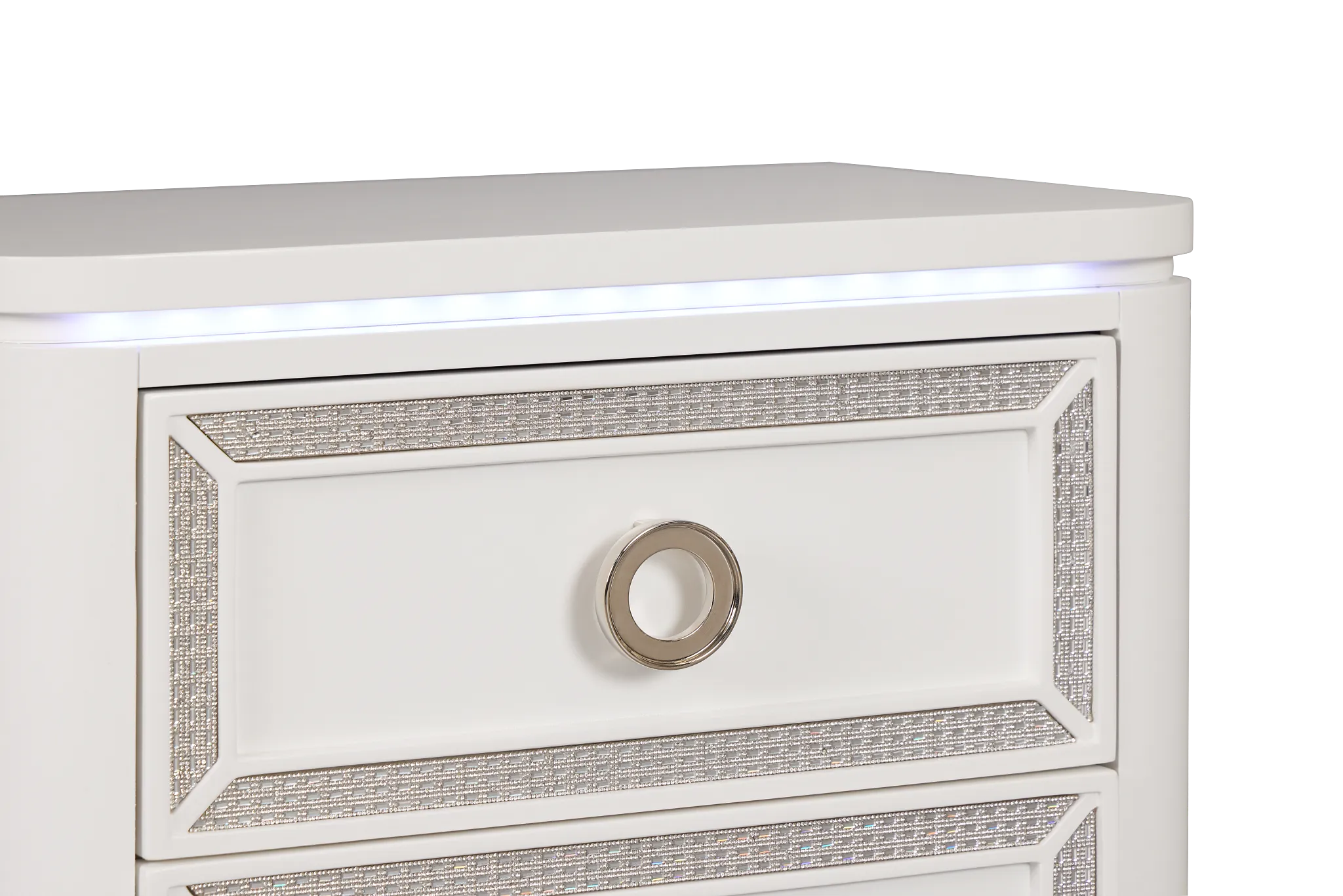 Milan White Youth Nightstand