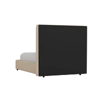 Grayton Elite Taupe 54" Upholstered Platform Bed