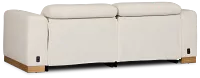 Leona Light Beige Fabric 2-piece Modular Power Loveseat