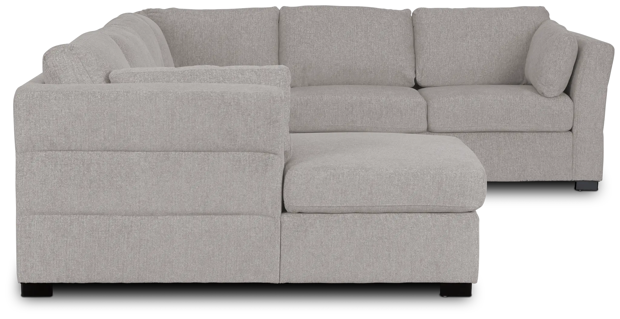 Amber Light Gray Fabric Large Left Chaise Storage Sleeper Sectional Amber Light Gray Fabric Large Left Chaise Storage Sleeper Sectional