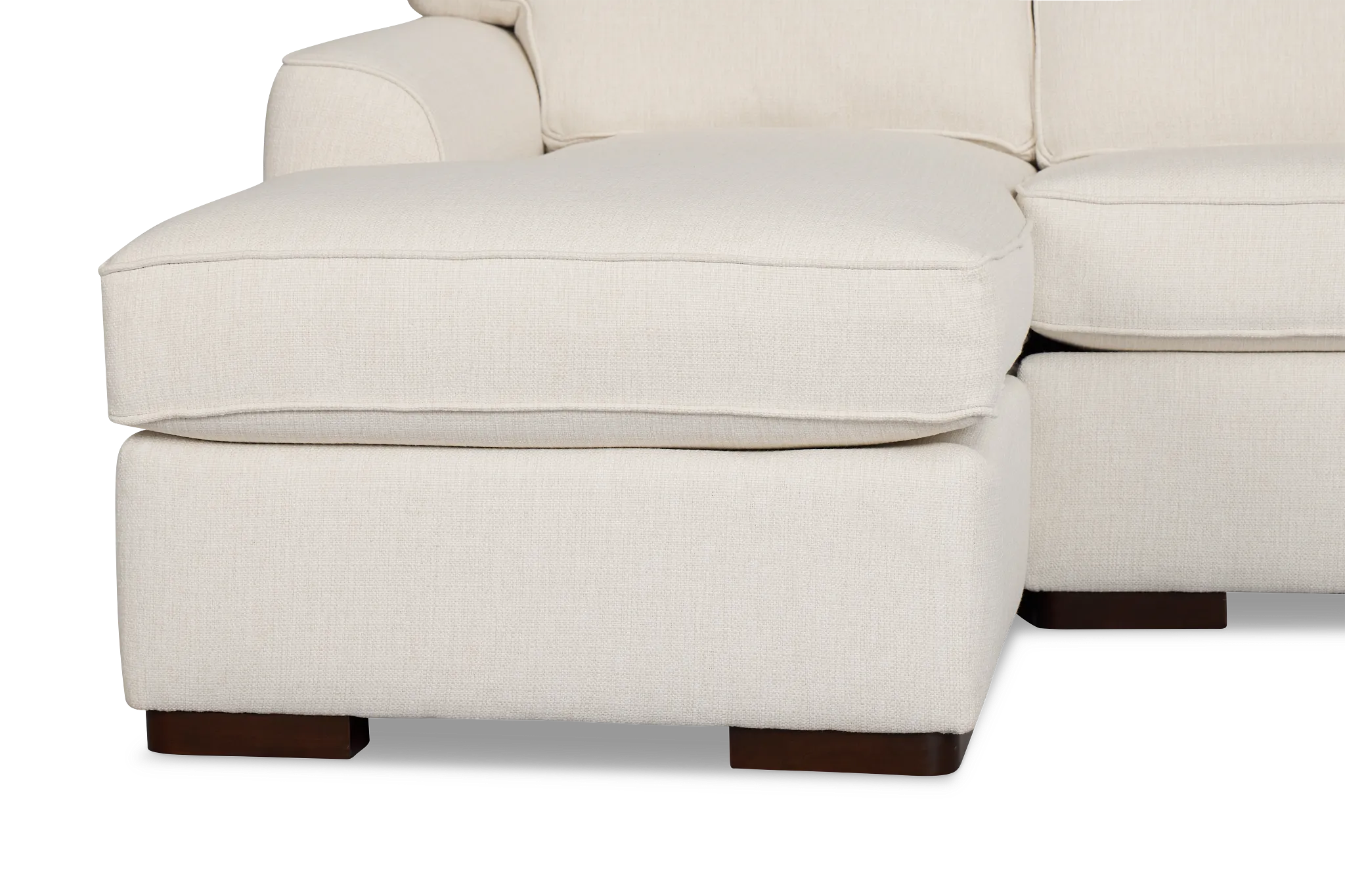 Sinclair Light Beige Fabric Left Chaise Cooling Memory Foam Sleeper Sectional