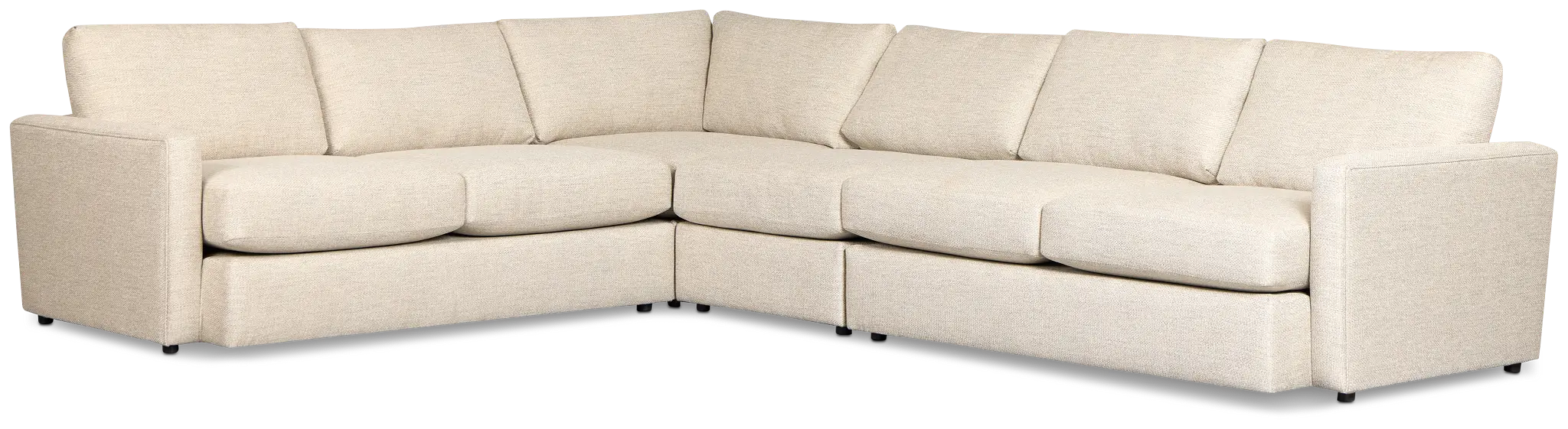 Maxwell Light Gray Fabric Medium Two-arm Sectional Maxwell Light Gray Fabric Medium Two-arm Sectional